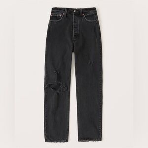 Abercrombie & Fitch Black Distressed Women Jeans